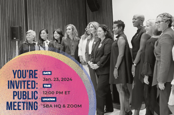 NWBC council members posing for a picture, You're invited: public meeting.